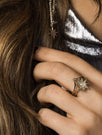 Skinnydip London | Amelia Liana x Skinnydip Star Stone Ring Set - Model Image