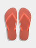 Skinnydip London | Slim Cyber Orange Flip Flops - Product Image 1
