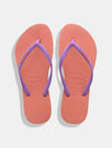 Skinnydip London | Havaianas Slim Logo Orange Flip Flops - Product Image 1