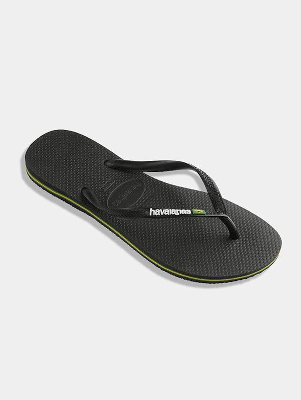 Skinnydip London | Havaianas Slim Brasil Logo Black Flip Flops - Product Image 2