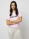 Skinnydip London | Pink Baby Girl T-Shirt - Model Shot 1