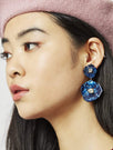 Skinnydip London | Blue Azalea Earrings - Model Shot 