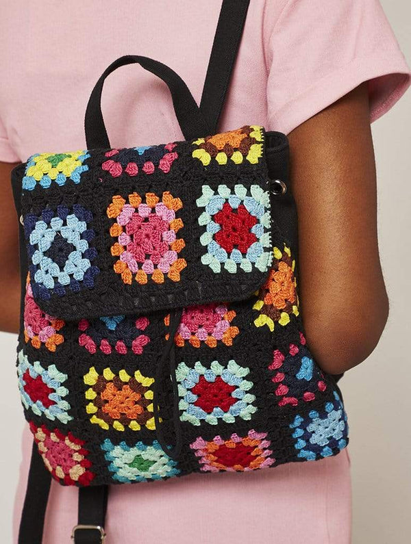 Skinnydip London | Cara Crochet Backpack - Model Image 2