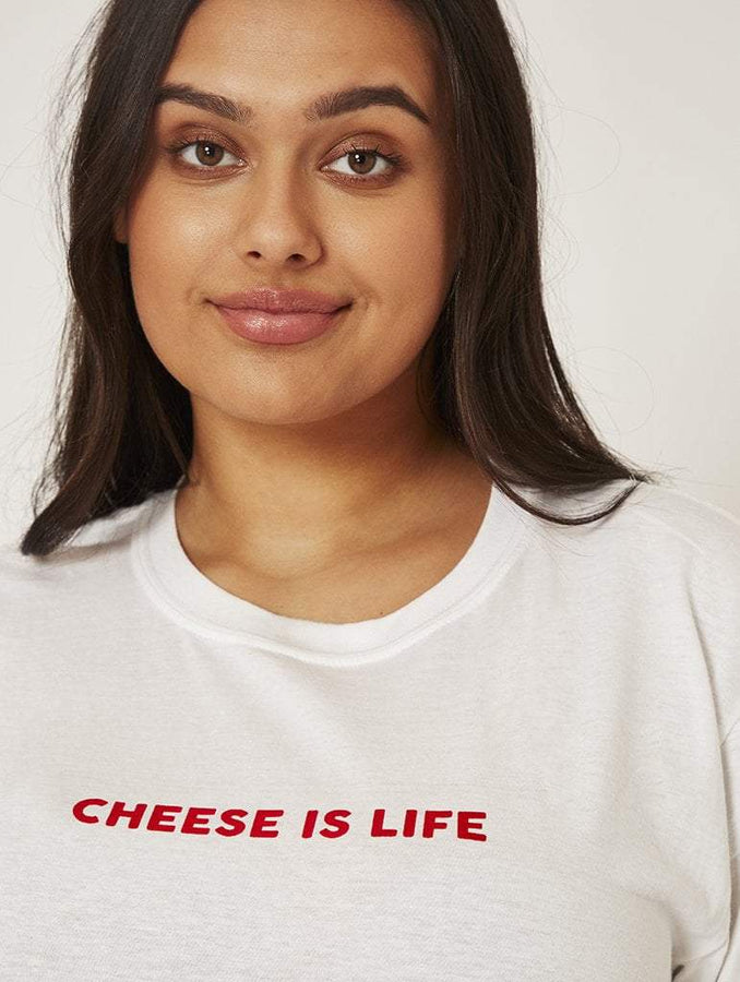 Skinnydip London | Cheese Is Life T-Shirt - Model Image 2