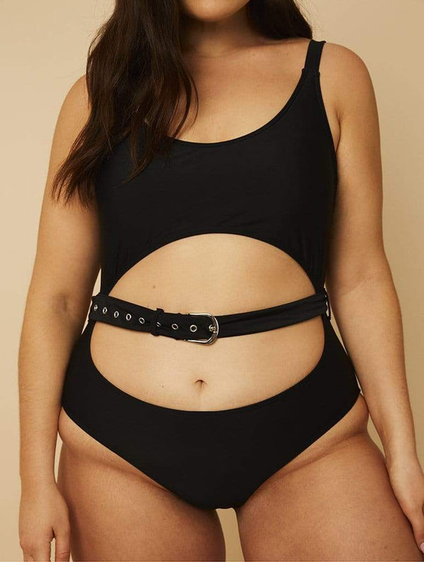 Dubai Black Swimsuit | Black Swimsuits | Swim Society - Model 