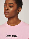 Skinnydip London | *Eye Roll* Pink T-Shirt - Model Image 1