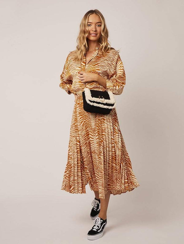 Skinnydip London | Roxy Shearling Cross body Bag - Model Image 3