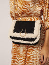 Skinnydip London | Roxy Shearling Cross body Bag - Model Image 2
