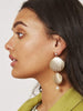 Skinnydip London | Gold Seashell Earrings - Model Image
