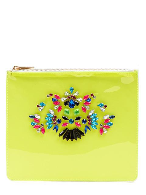 Yellow Bling Pouch