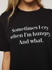 Skinnydip London | I Cry When I'm Hungry T-Shirt - Model Image 1