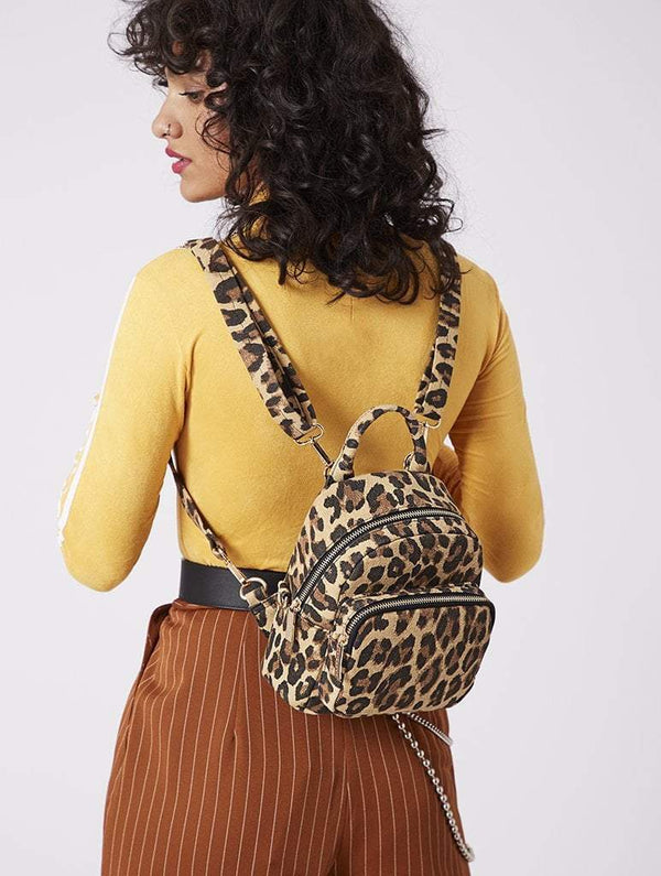 Skinnydip London | Leopard Zadie Backpack - Model 3