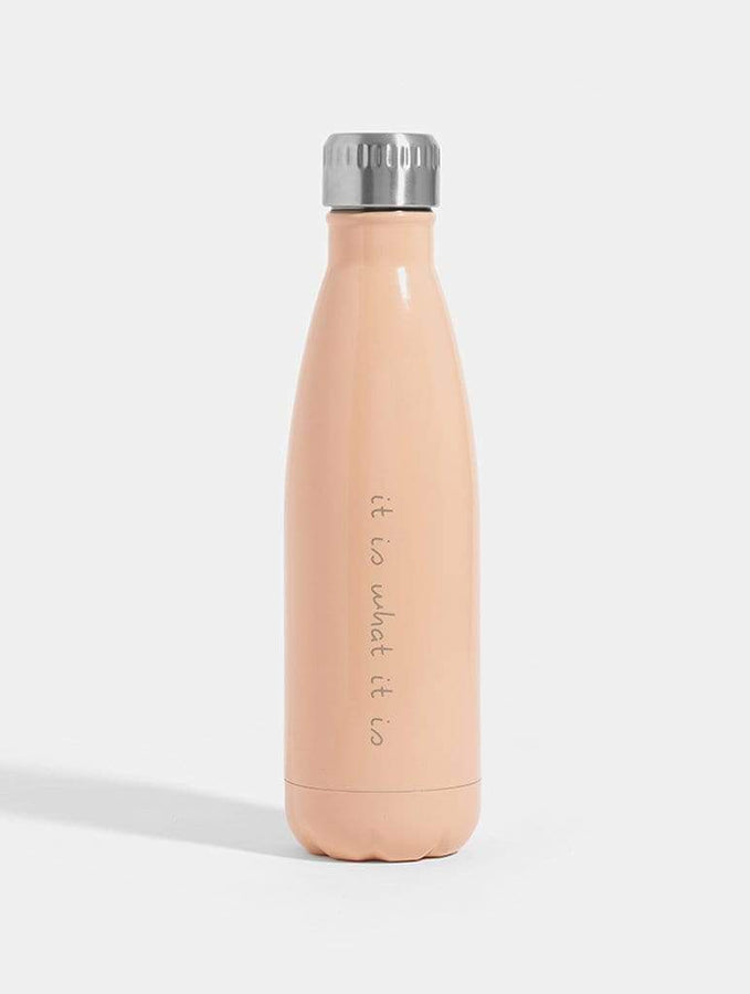 Skinnydip London | It Is What It Is Coral Water Bottle - Product View 1