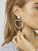 Skinnydip London | Lola Heart Earrings - Model