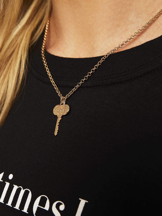Low Key Necklace | Jewellery | Skinnydip London - Model Image 1