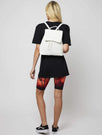 Skinnydip London | Lyla White Quilted Backpack - Model Image 2