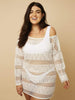 Madeira Dress White | Beach Cover Up | Swim Society - Model Image 1