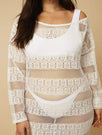 Madeira Dress White | Beach Cover Up | Swim Society - Model Image 3