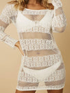 Madeira Dress White | Beach Cover Up | Swim Society - Model Image 6