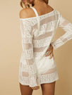 Madeira Dress White | Beach Cover Up | Swim Society - Model Image 7