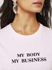 Skinnydip London | My Body My Business T-Shirt - Model Image 1