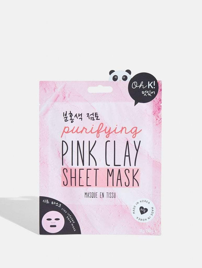 Skinnydip London | NPW Oh K! Pink Clay Sheet Mask - Front Image