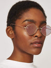 Skinnydip London | Pink Diamond Sunglasses - Model Image