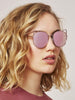 Skinnydip London | Pink Kitty Sunglasses - Model Image 