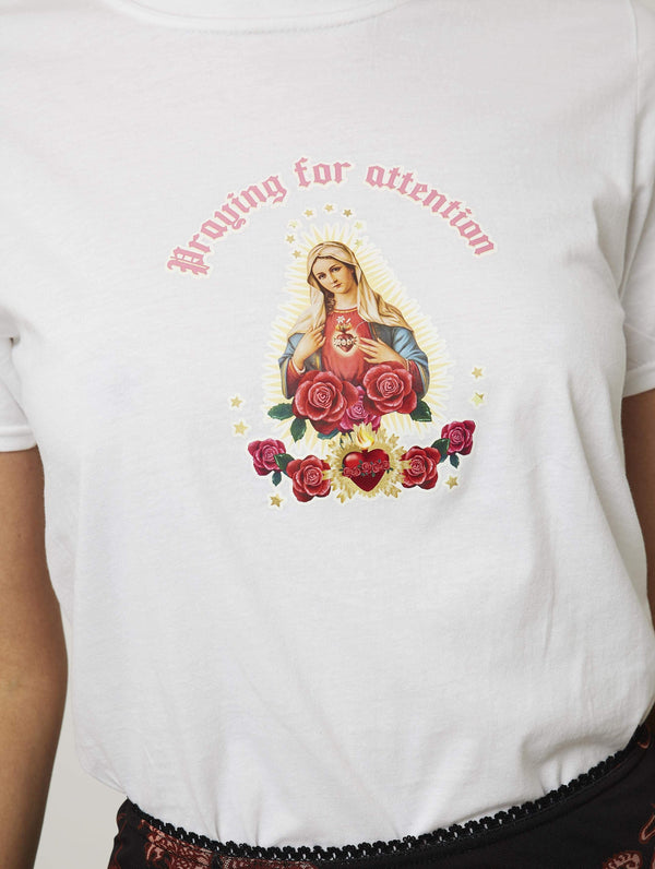 Skinnydip London | Praying For Attention T-Shirt - Model Image 2