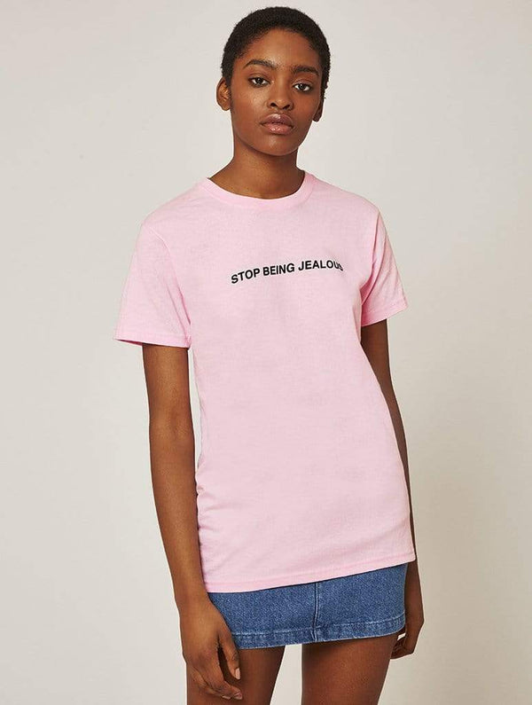 Skinnydip London | Stop Being Jealous T-Shirt - Model Shot 2