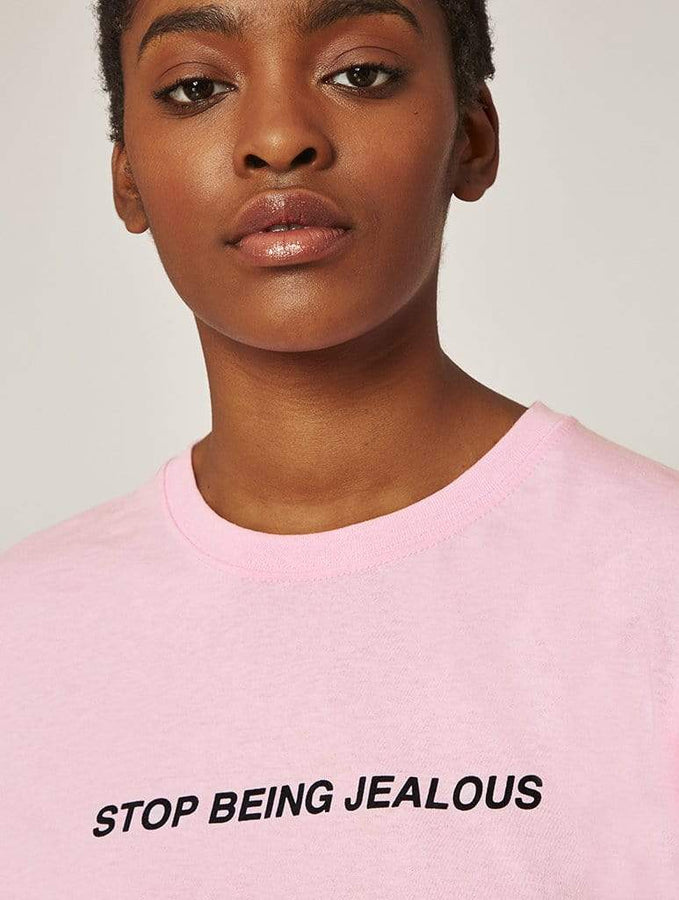 Skinnydip London | Stop Being Jealous T-Shirt - Model Shot 1