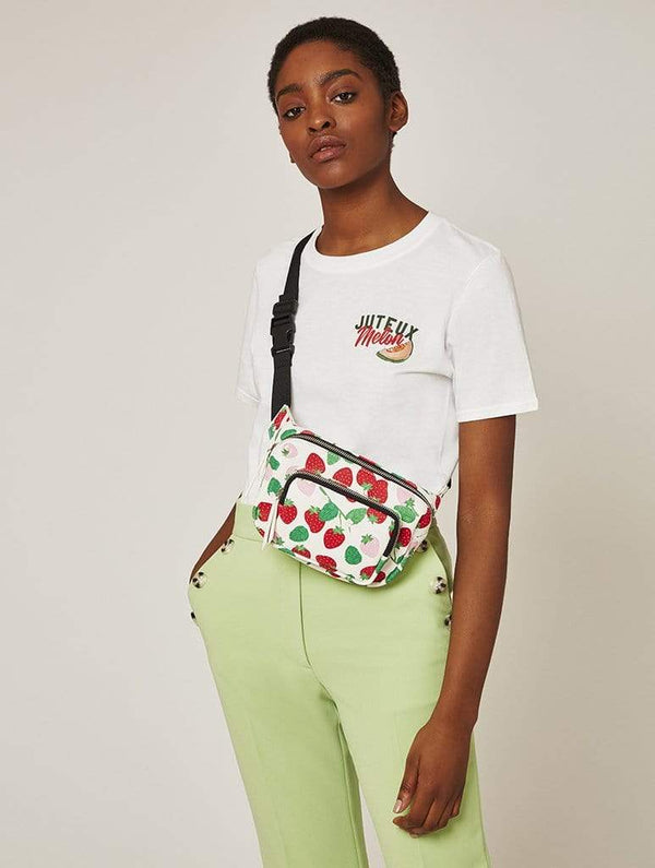 Skinnydip London | Strawberry Jay Bum Bag - Model Image 1