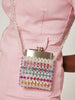 Skinnydip London | Stripe Flask Holder Cross Body Bag - Model Image 1