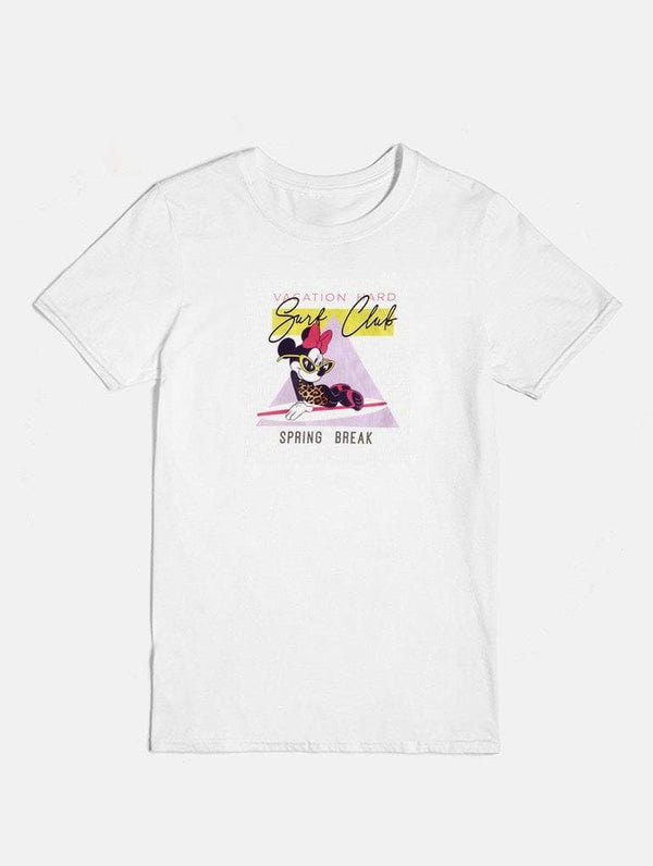 Skinnydip London | Disney x Skinnydip Surf Club Minnie T-Shirt - Front Flat Lay