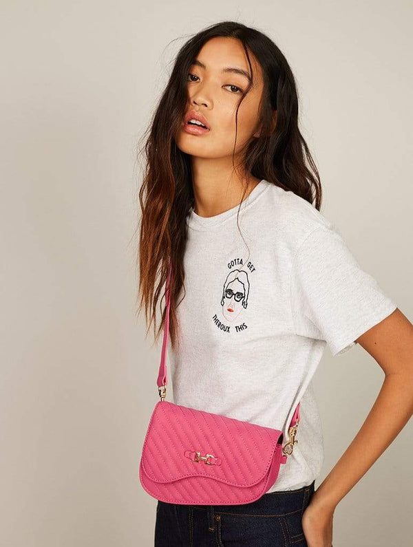 Skinnydip London | Ride Pink Belt Bag - Model Image 1
