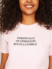 Skinnydip London | Mean Girls x Skinnydip Personally Victimised By Regina George T-shirt - Model Image 3