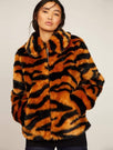 Skinnydip London | Tiger Coat - Model Image 2