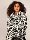 Skinnydip London | Zebra Coat - Model Image 1