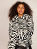 Skinnydip London | Zebra Coat - Model Image 1