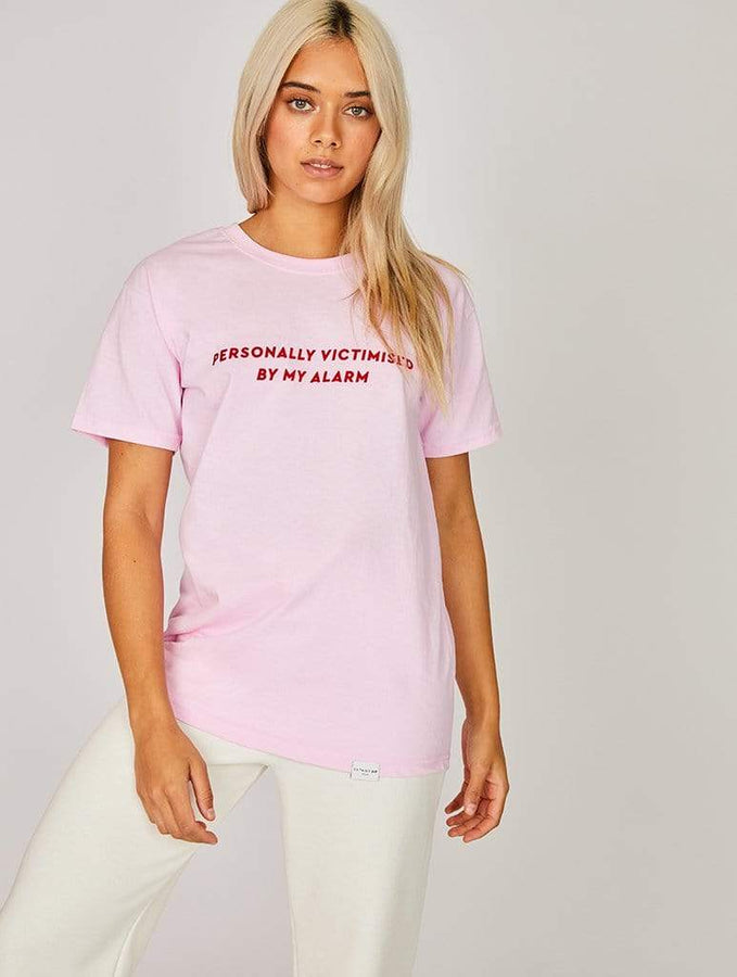 Skinnydip London | Personally Victimised By My Alarm T-Shirt - Model Image 1