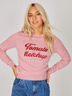 Skinnydip London | Tomato Ketchup Jumper - Model Image 2