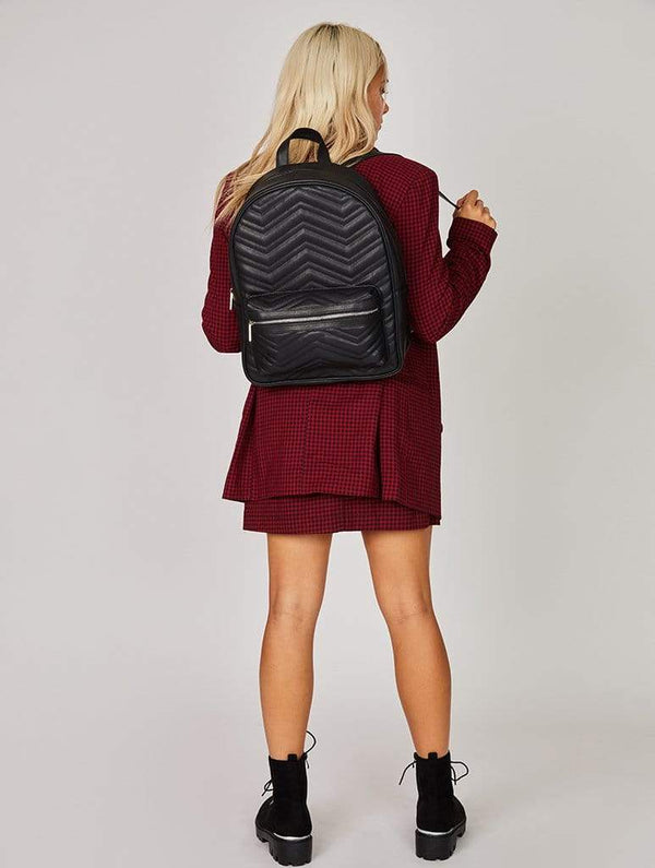 Skinnydip London | Ella Quilted Backpack - model image 2
