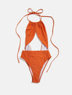 St Lucia Orange Swimsuit | Swimsuits | Skinnydip London - Product View 1
