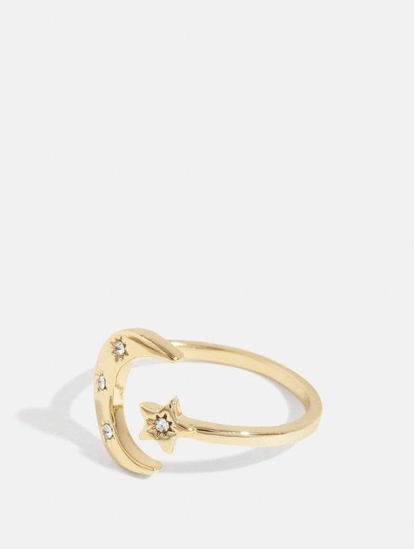 Skinnydip London | Amelia Liana x Skinnydip Moon And Star Ring - Product View 1
