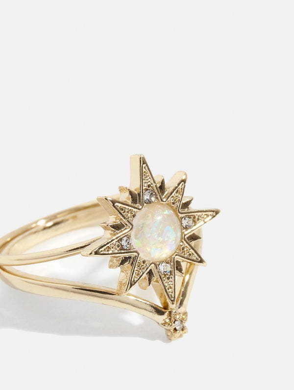 Skinnydip London | Amelia Liana x Skinnydip Star Stone Ring Set - Product View 1