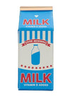 Skinnydip Blue Milk Carton Cross Body Bag