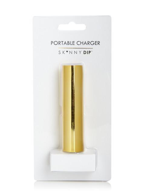 Skinnydip Gold Chrome Portable Charger