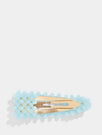 Skinnydip London | Blue Neon Hair Clip - Product View 3