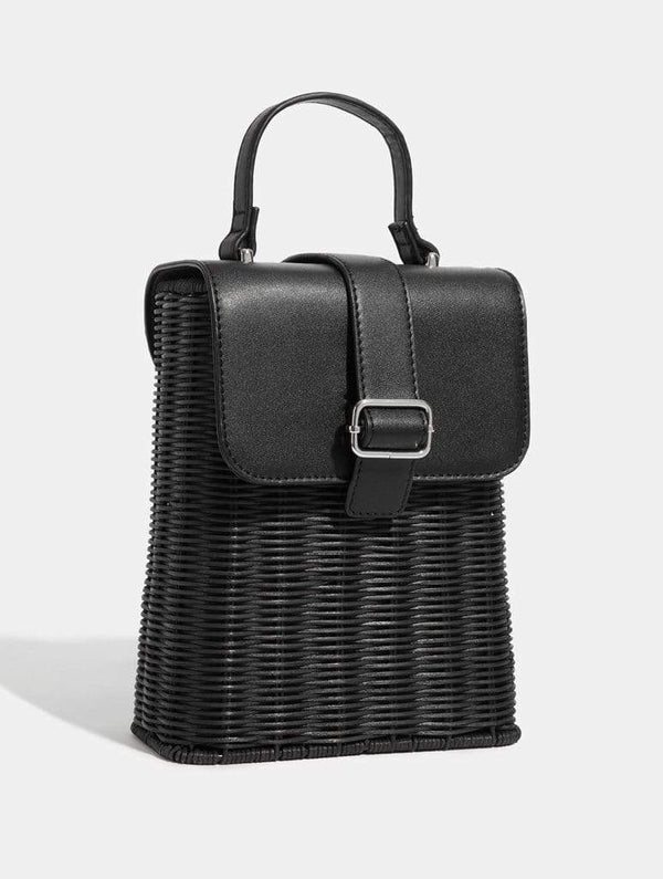 Skinnydip London | Miri Rattan Backpack - Product View 2