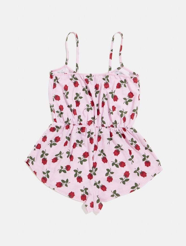 Skinnydip London | Pink Rose Playsuit - Product View 2